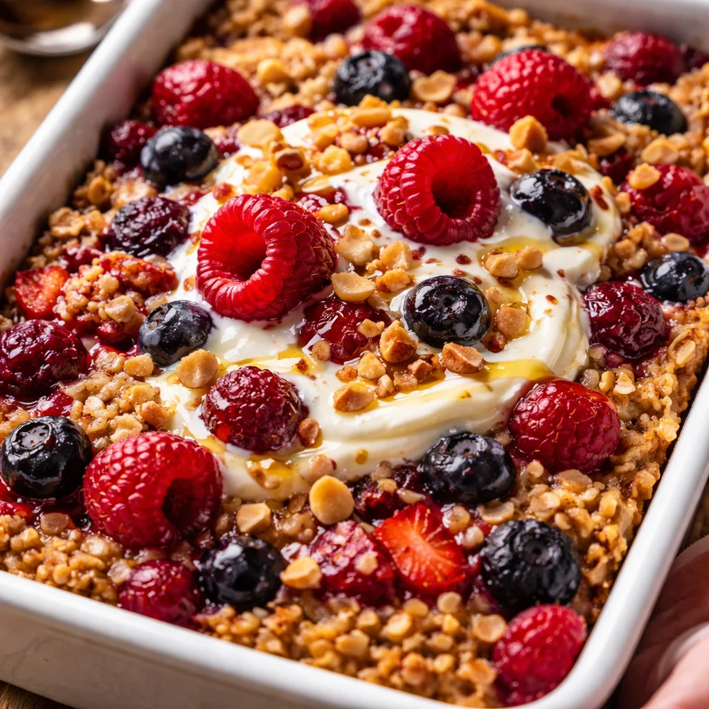 Mixed Berry Baked Oatmeal