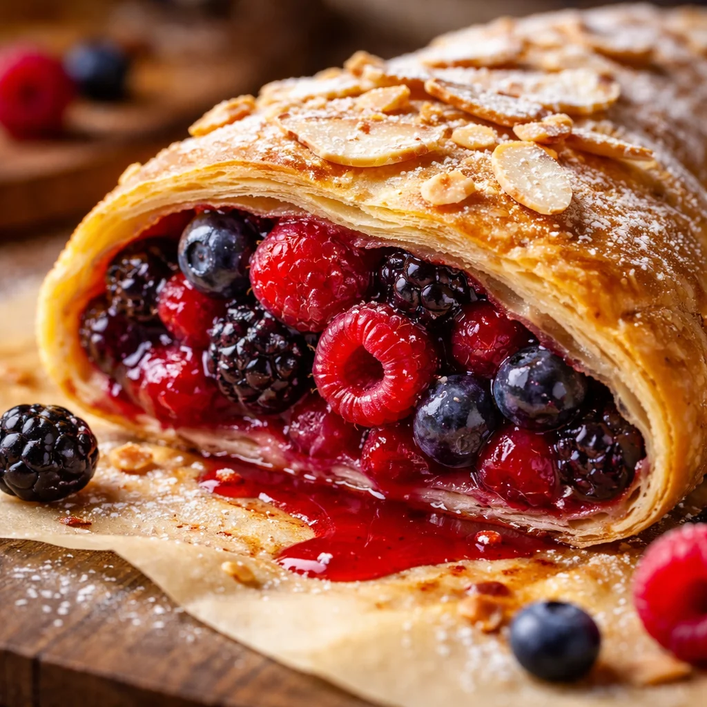 Mixed Berry Strudel