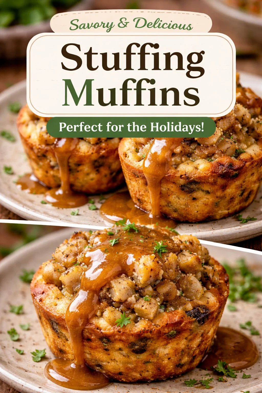 Muffin Tin Turkey & Stuffing Cups