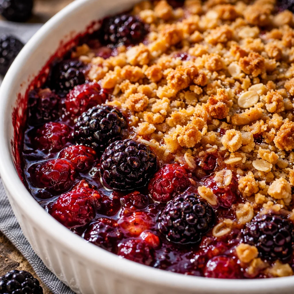 Old Fashioned Blackberry Crisp