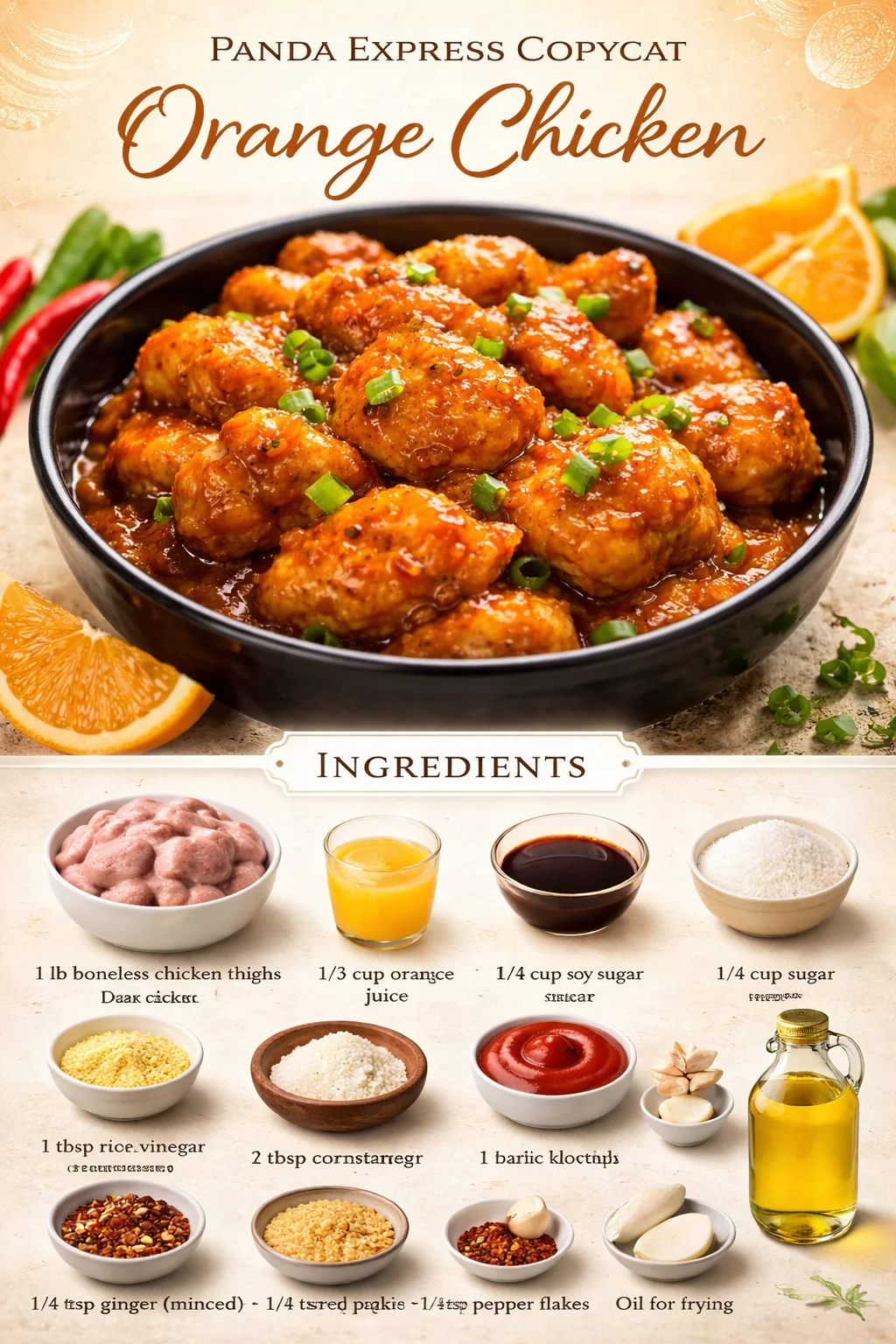 Panda Express Copycat Orange Chicken | Slow Cooker Recipe