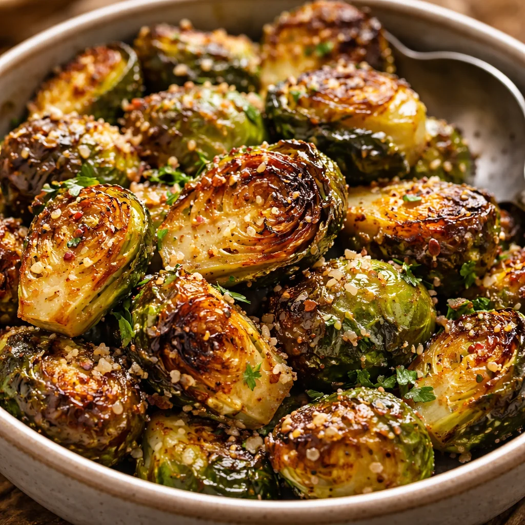 Parmesan Roasted Brussels Sprouts