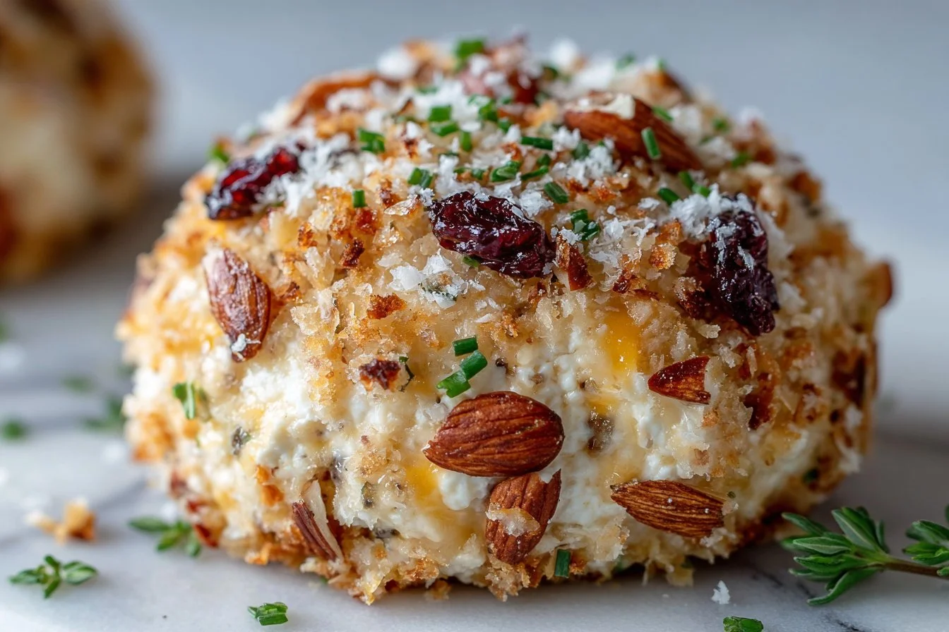 Party Cheese Ball with Goat Cheese and Almonds