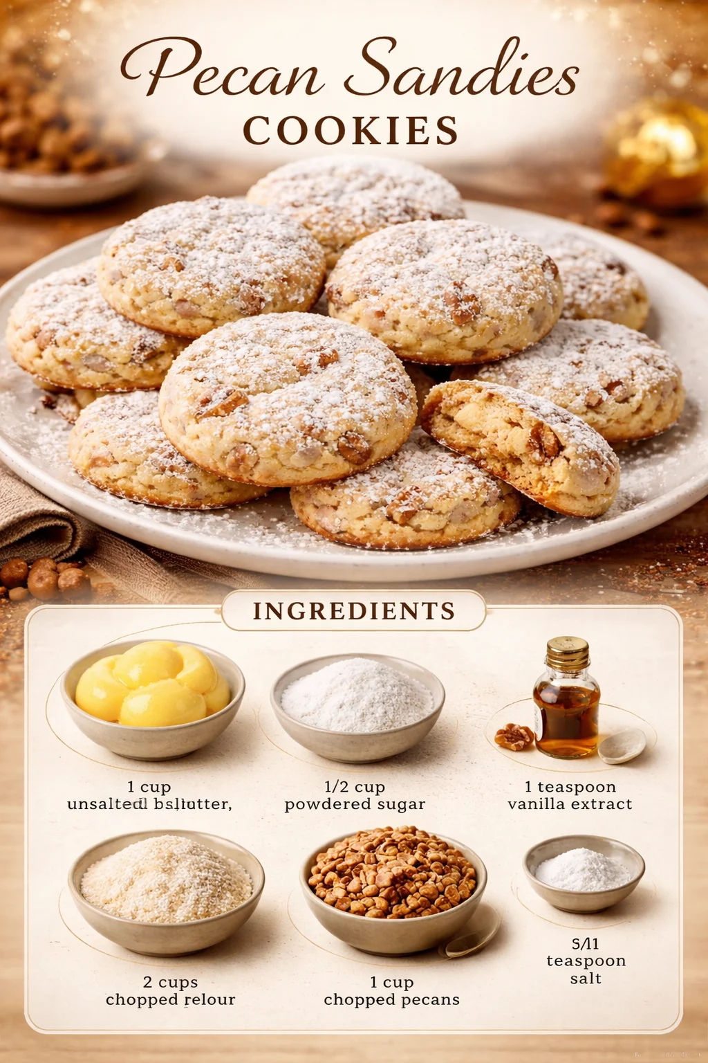 Pecan Sandies Cookies