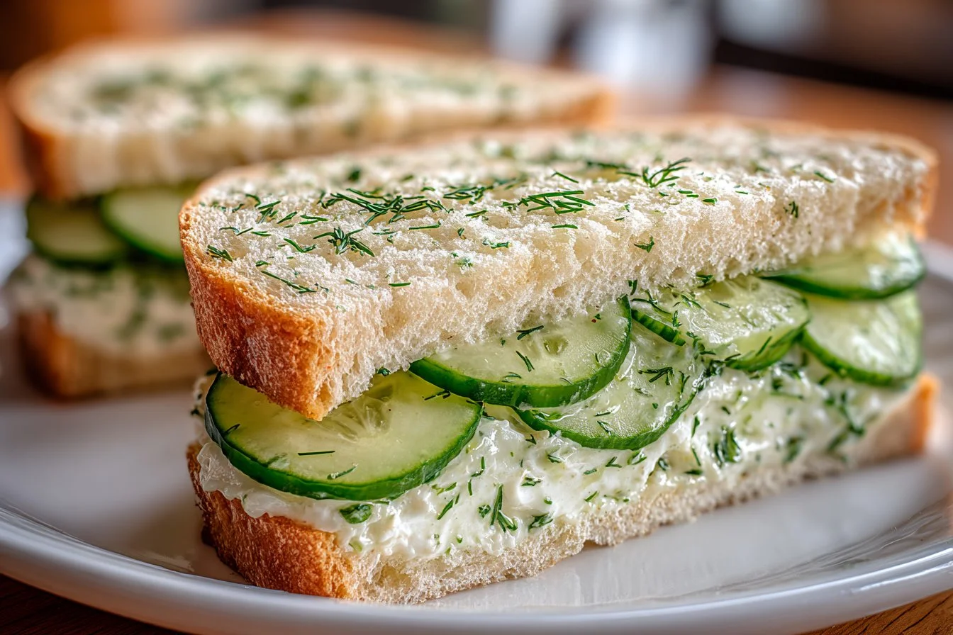 Quick Cucumber Salad Sandwiches