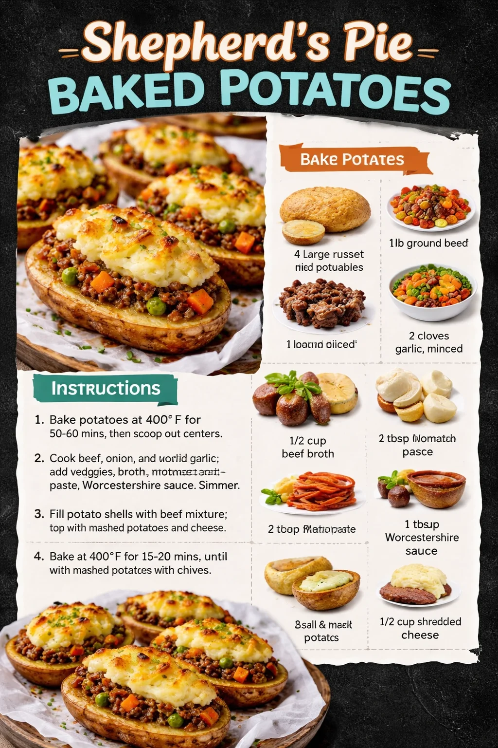 Shepherd's Pie Baked Potatoes