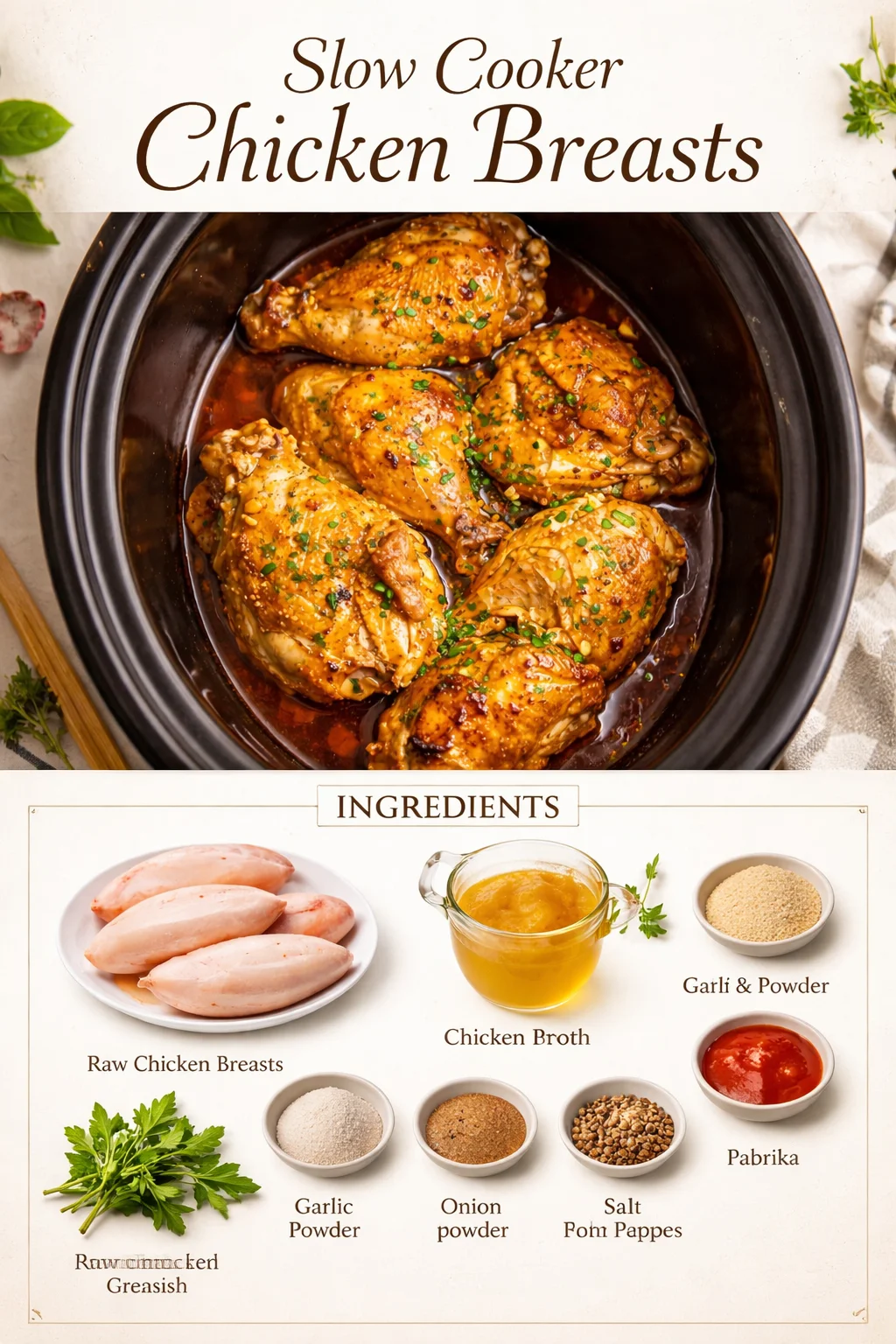 Slow Cooker Chicken Breasts