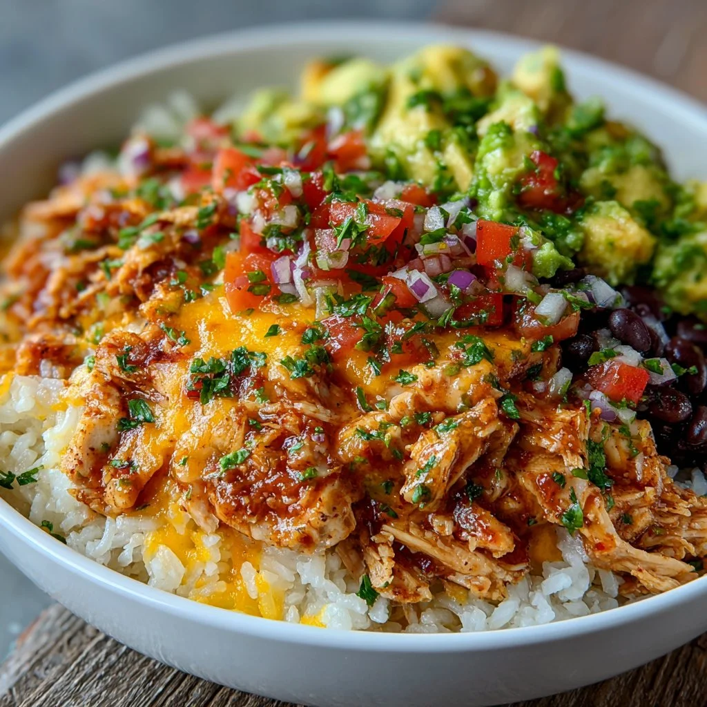 Slow Cooker Chicken Burrito Bowl