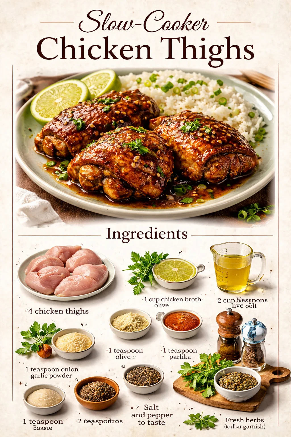 Slow-Cooker Chicken Thighs