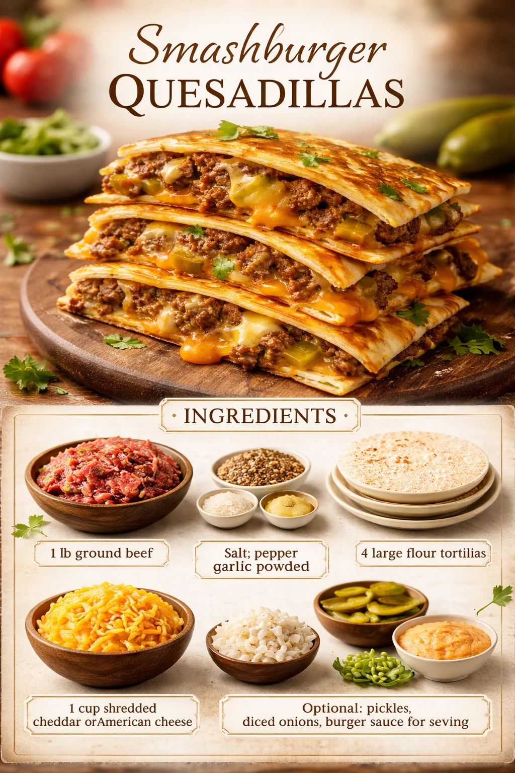 Smashburger Quesadillas
