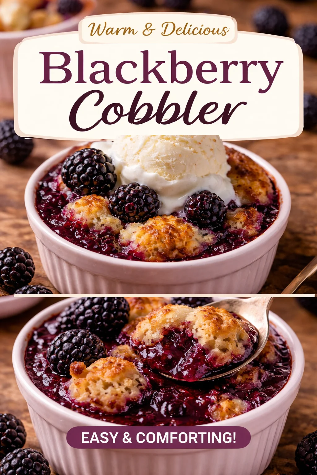 The Easiest Blackberry Cobbler