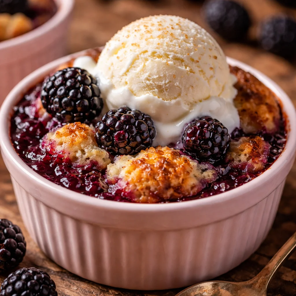The Easiest Blackberry Cobbler