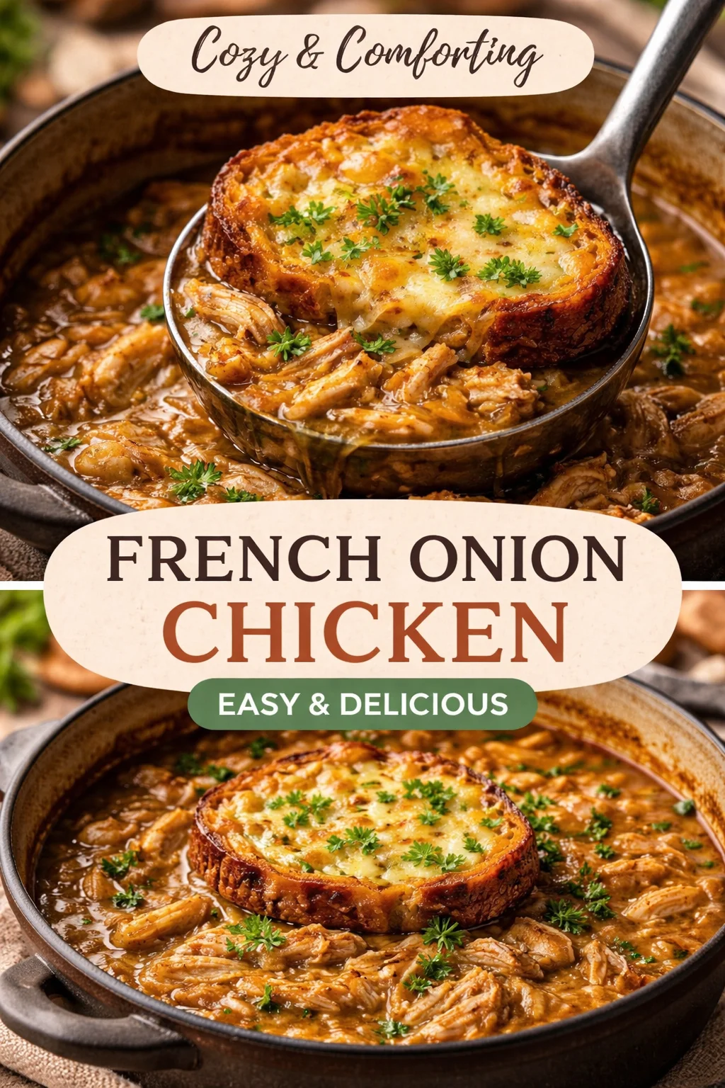 This French Onion Chicken Soup Is So Good, I've Already Made Two Pots in a Week