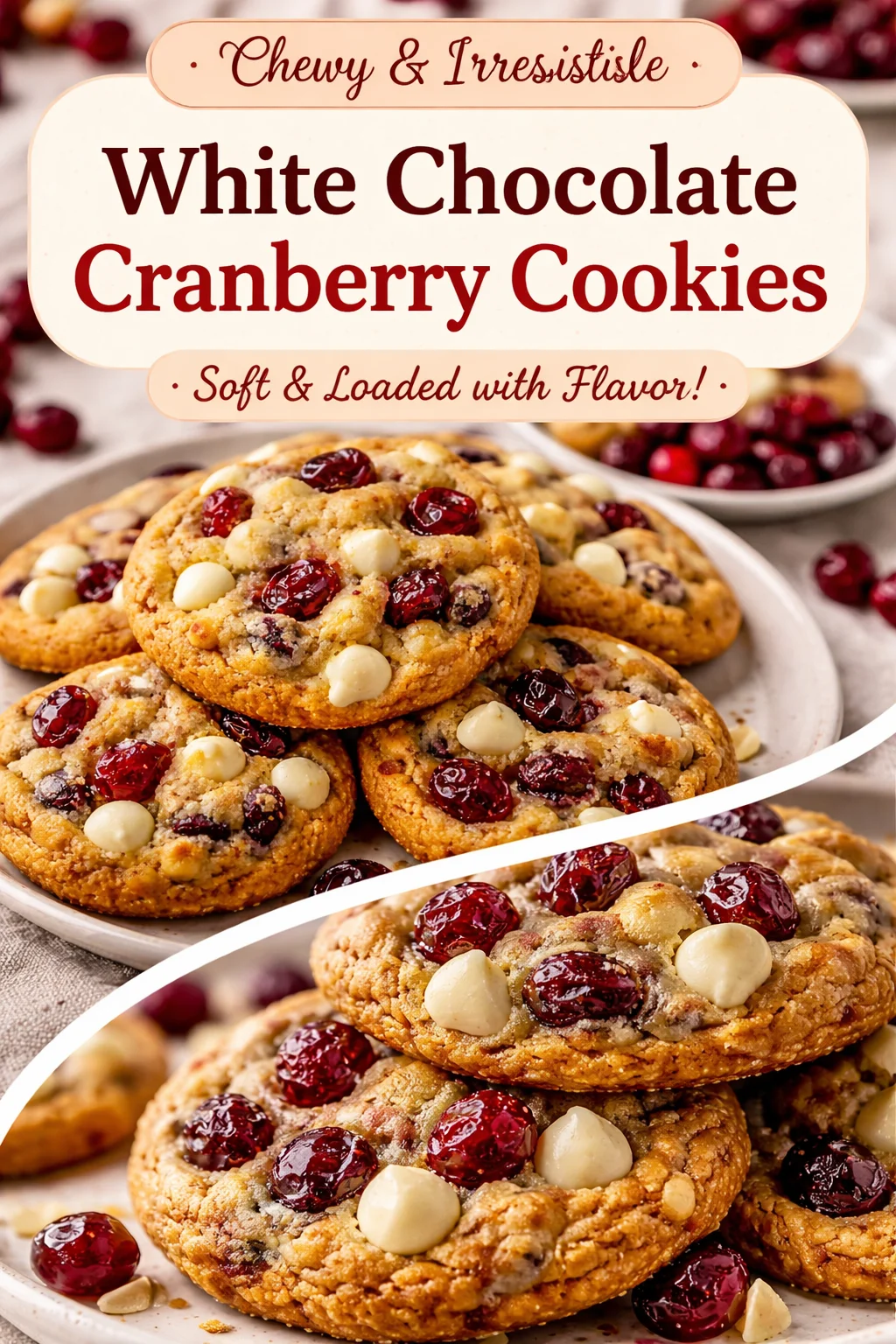 White Chocolate Cranberry Cookies