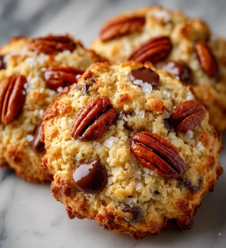 Baking Almond Flour Oatmeal Cookies on a wooden countertop with oats and almonds
