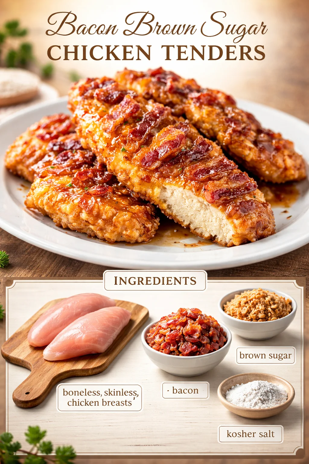 Bacon Brown Sugar Chicken Tenders