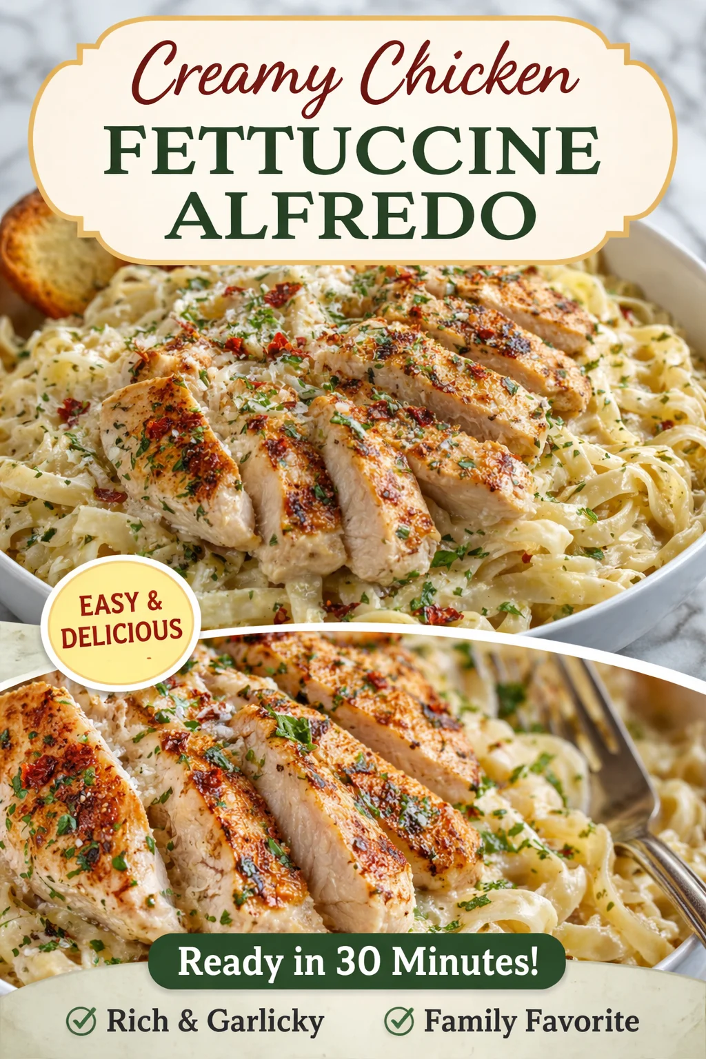 Best Chicken Alfredo Recipe | Healthy & Delicious Pasta