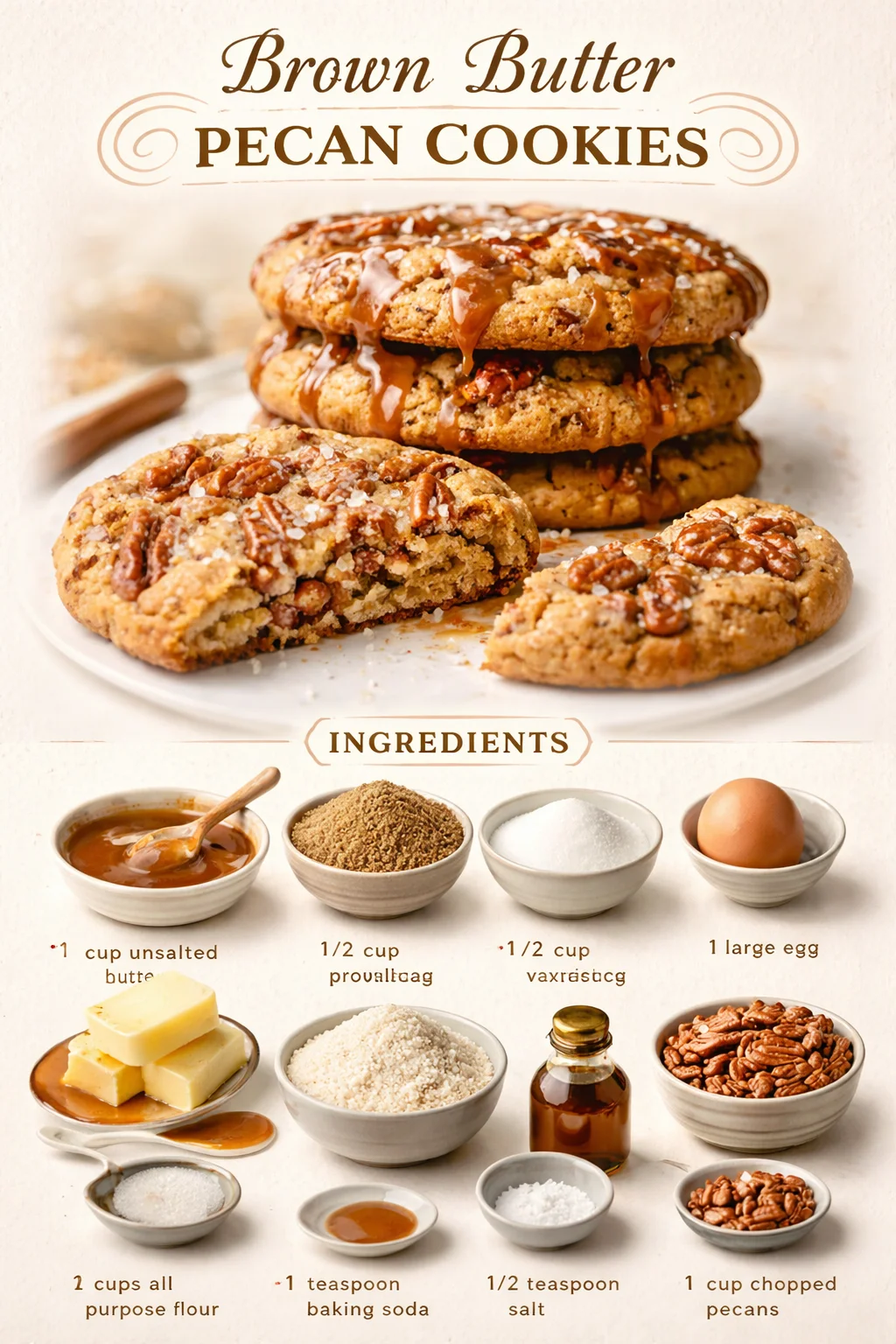 Brown Butter Pecan Cookies