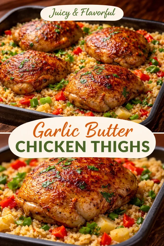Delicious Caribbean Chicken served with flavorful rice and vibrant spices.