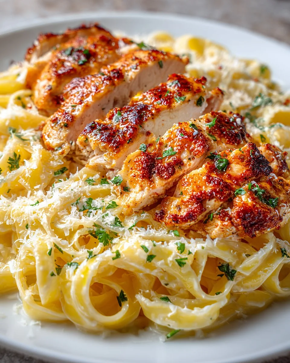 Chicken Alfredo with Fettuccine - Creamy, Comforting, and Easy
