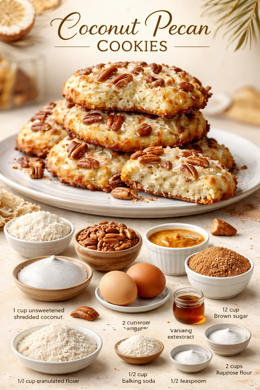 Coconut Pecan Cookies