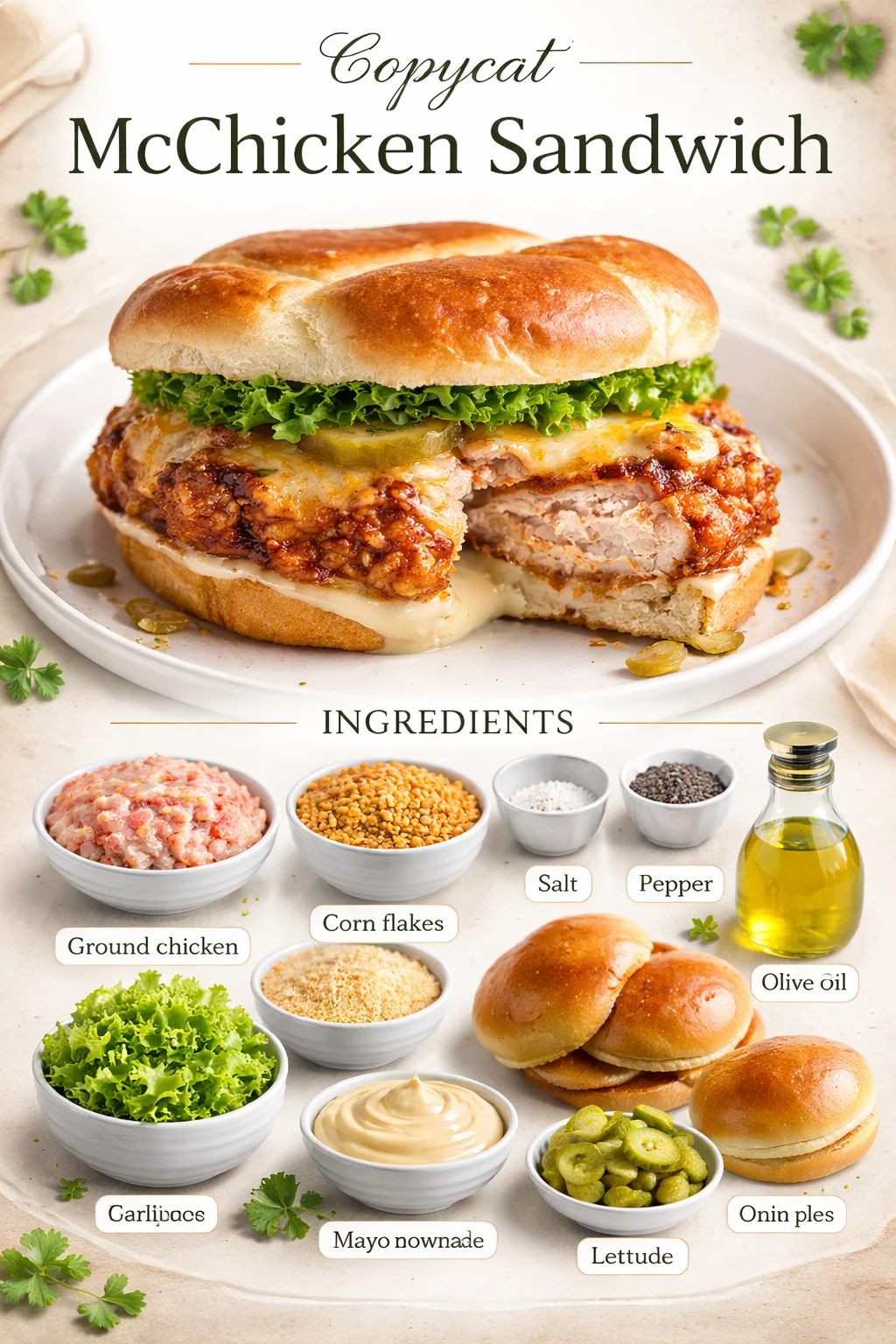 Copycat McChicken Sandwich