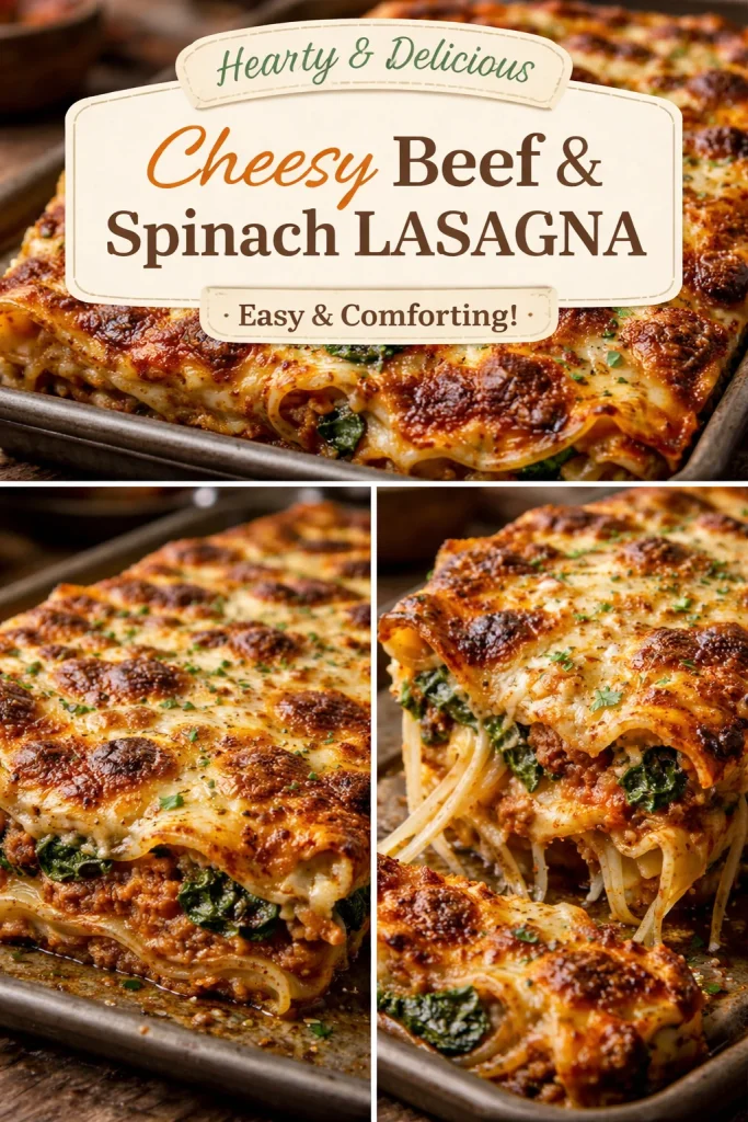 Delicious corner-piece lasagna with layers of cheese and sauce.