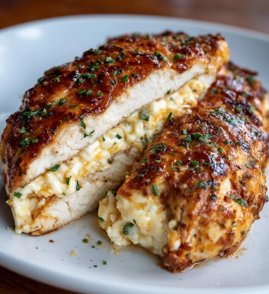 Savory Crack Chicken served in a bowl with herbs and spices.