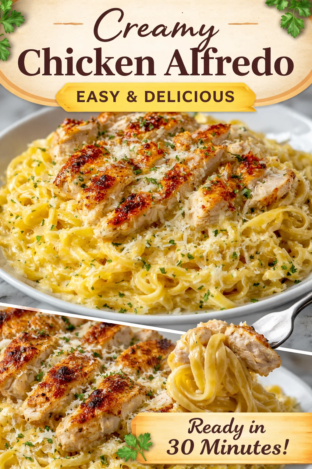 Creamy Chicken Alfredo Pasta Recipe