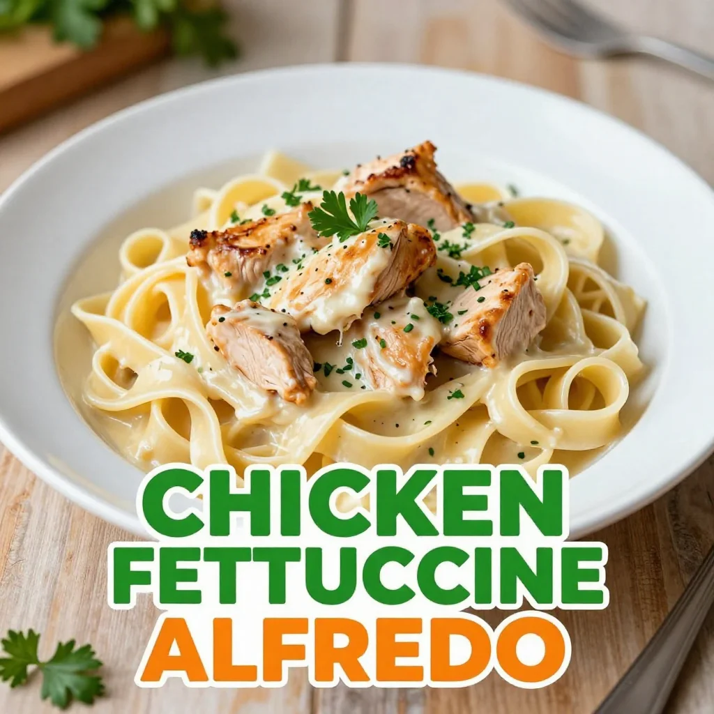 Creamy Chicken Fettuccine Alfredo