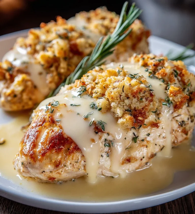 Crockpot Chicken and Stuffing recipe with herbs and seasonings