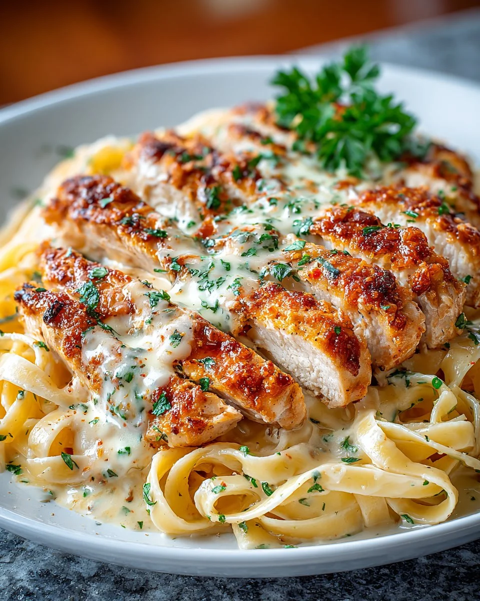 Delicious Chicken Alfredo dish inspired by Olive Garden recipe