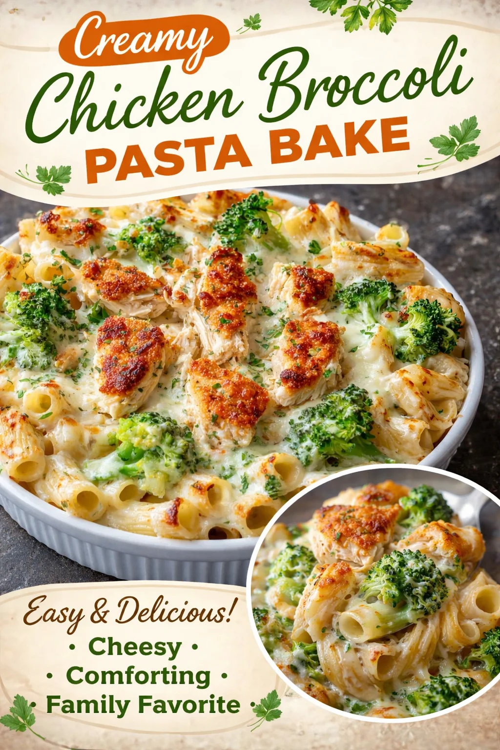 Easy Baked Chicken Alfredo
