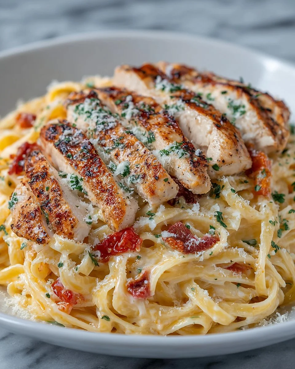 Easy Creamy Chicken Alfredo Pasta Recipe