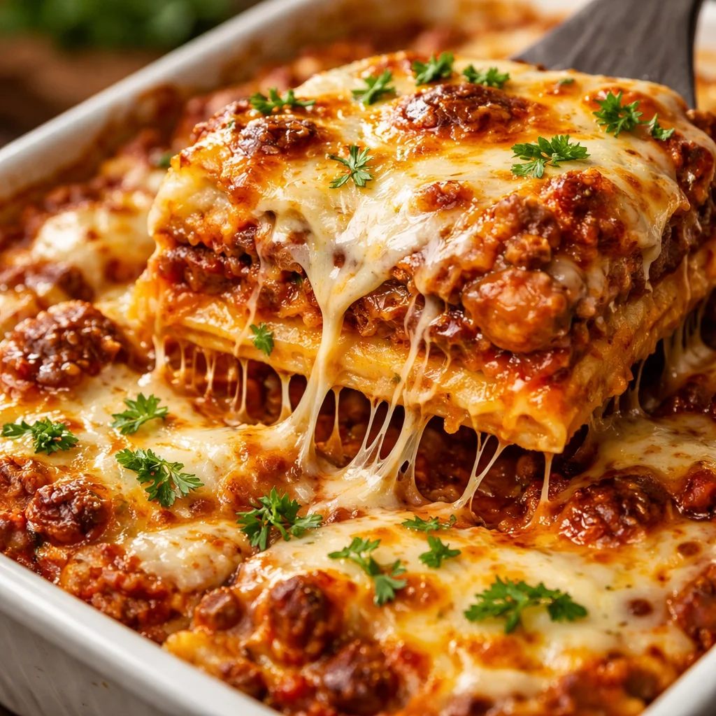 Easy Meat Lasagna