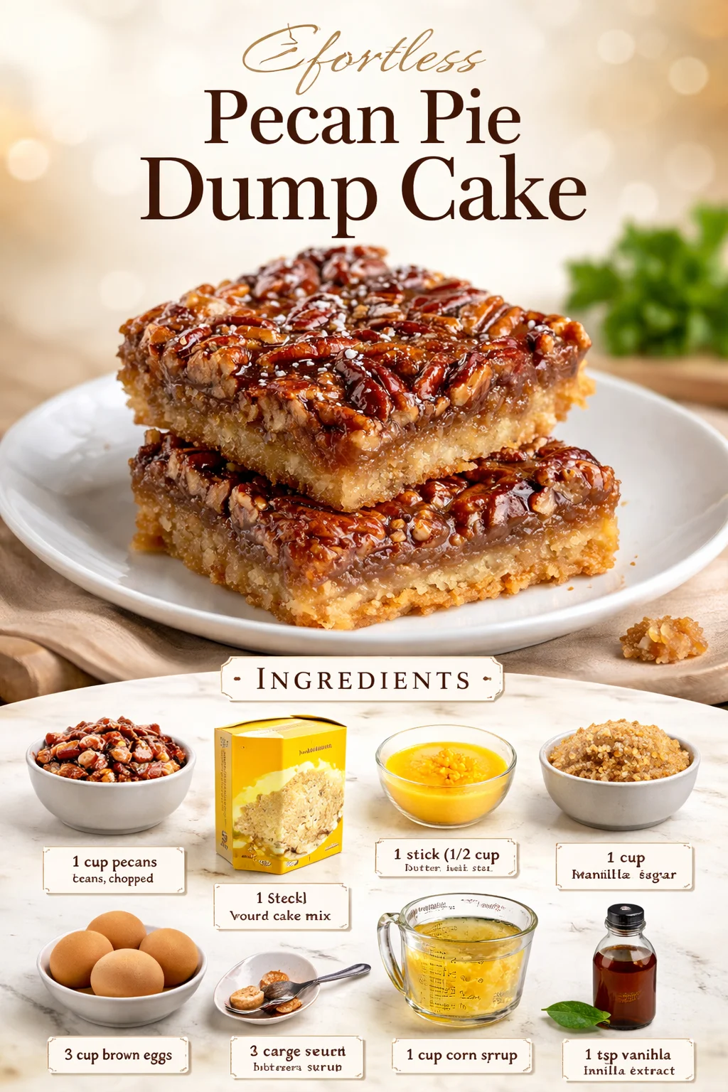 Effortless Pecan Pie Dump Cake