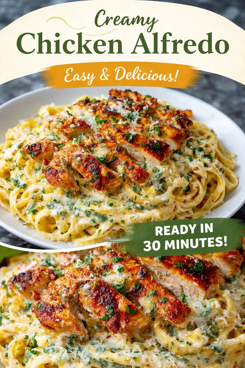 Garlic Butter Chicken Alfredo