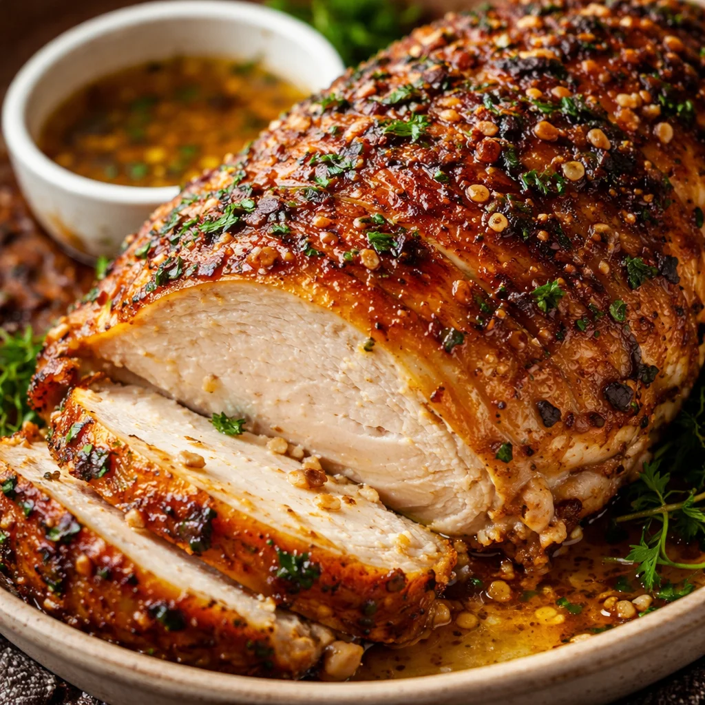 Garlic Herb Slow Cooker Turkey Breast