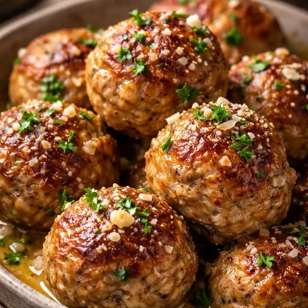 Garlic Parmesan Meatballs