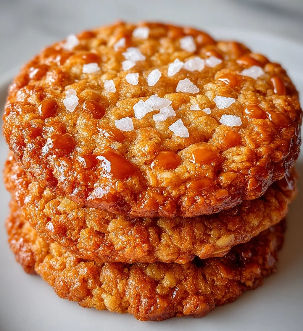 Gluten Free Salted Oatmeal Cookies