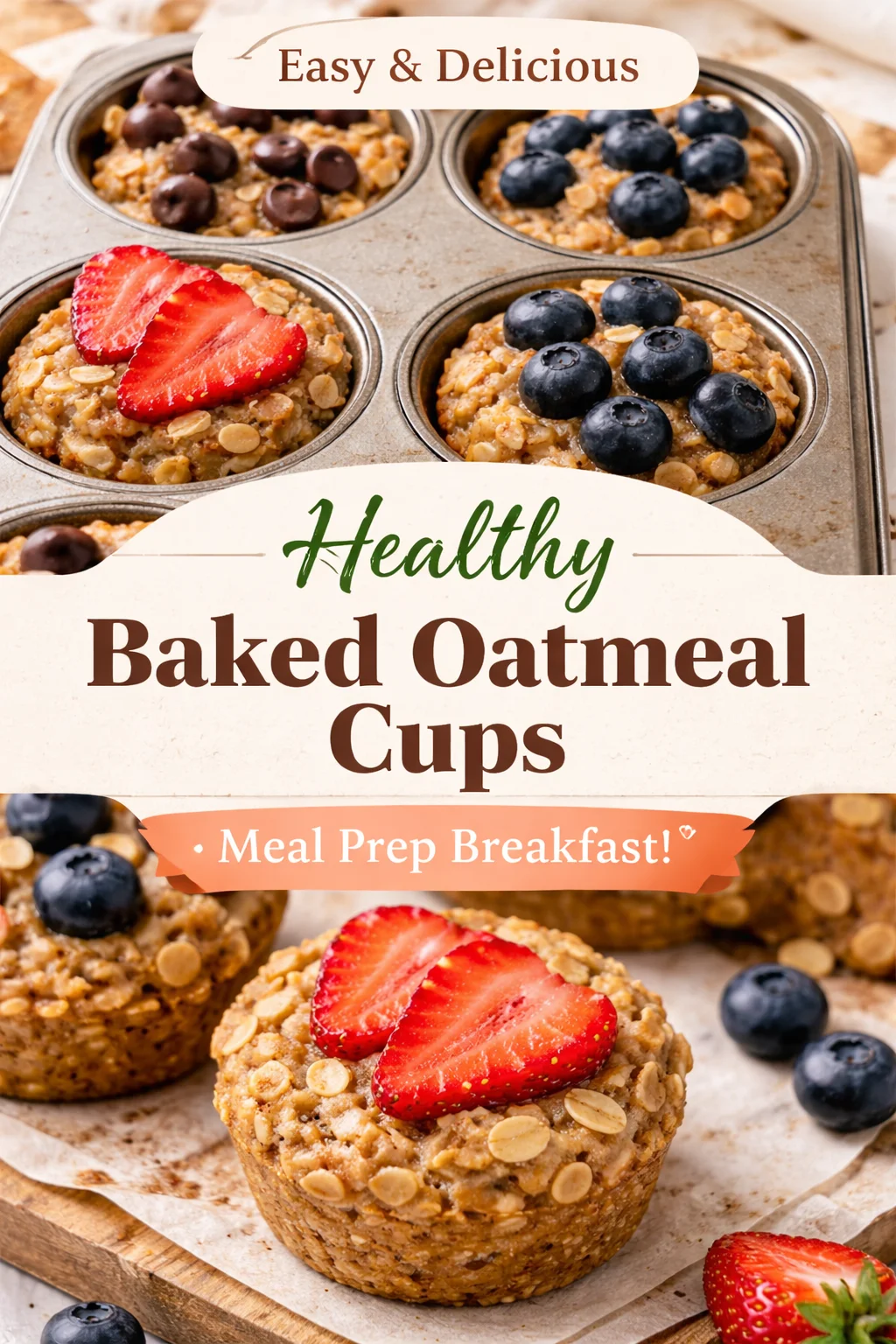 Deliciously healthy banana oat muffins fresh out of the oven