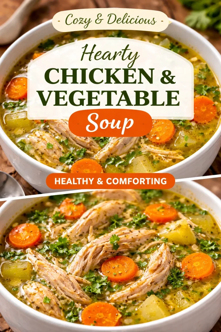 Delicious homemade chicken soup with herbs and vegetables in a cozy bowl