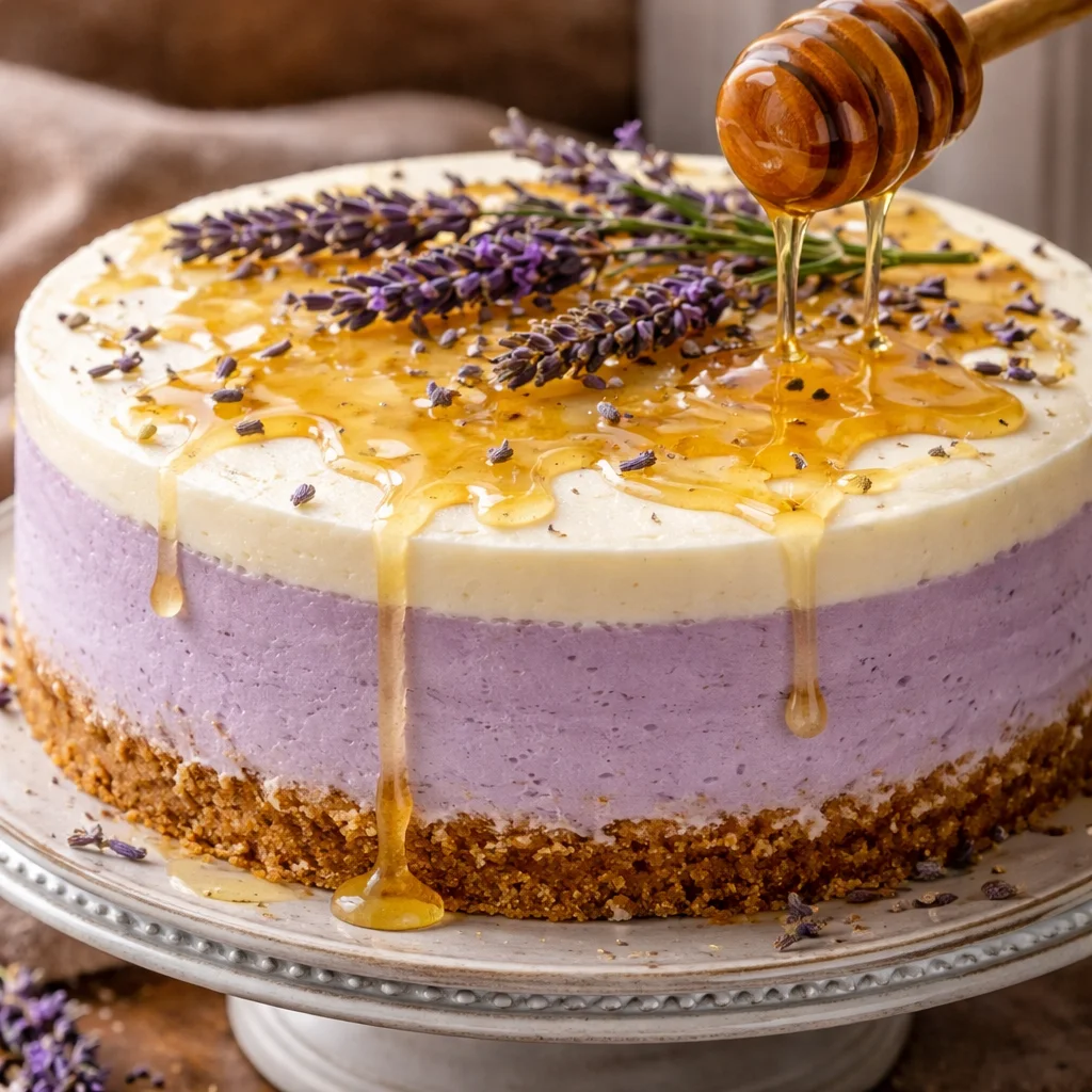 HONEY LAVENDER CHEESECAKE