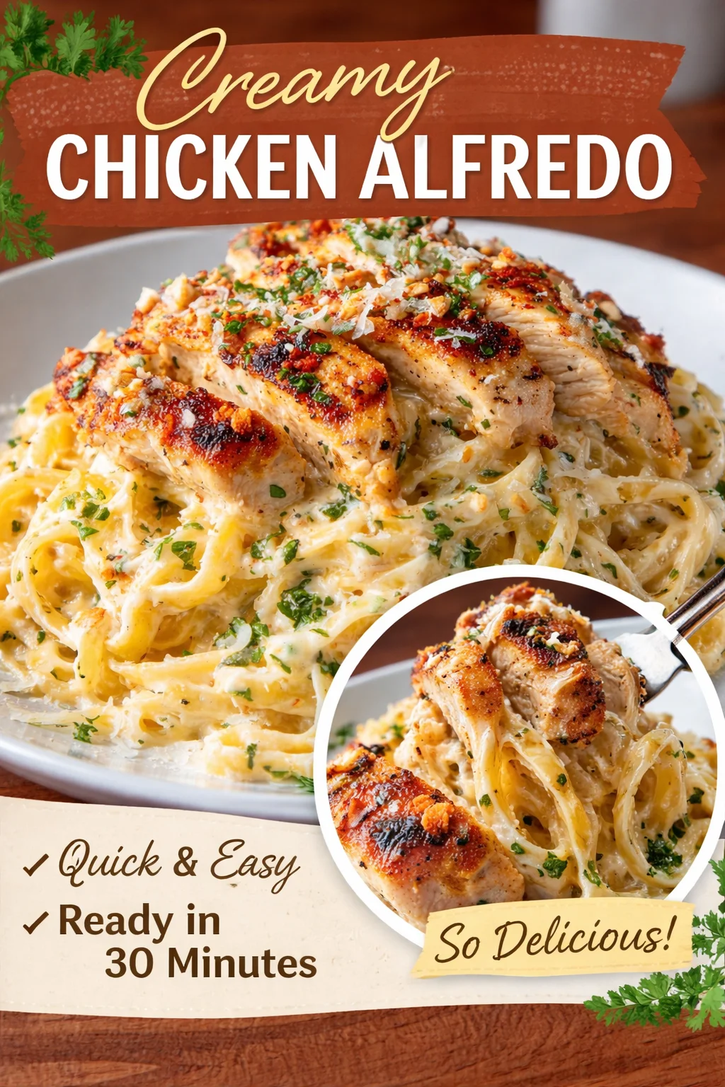 Irresistible Creamy Chicken Alfredo