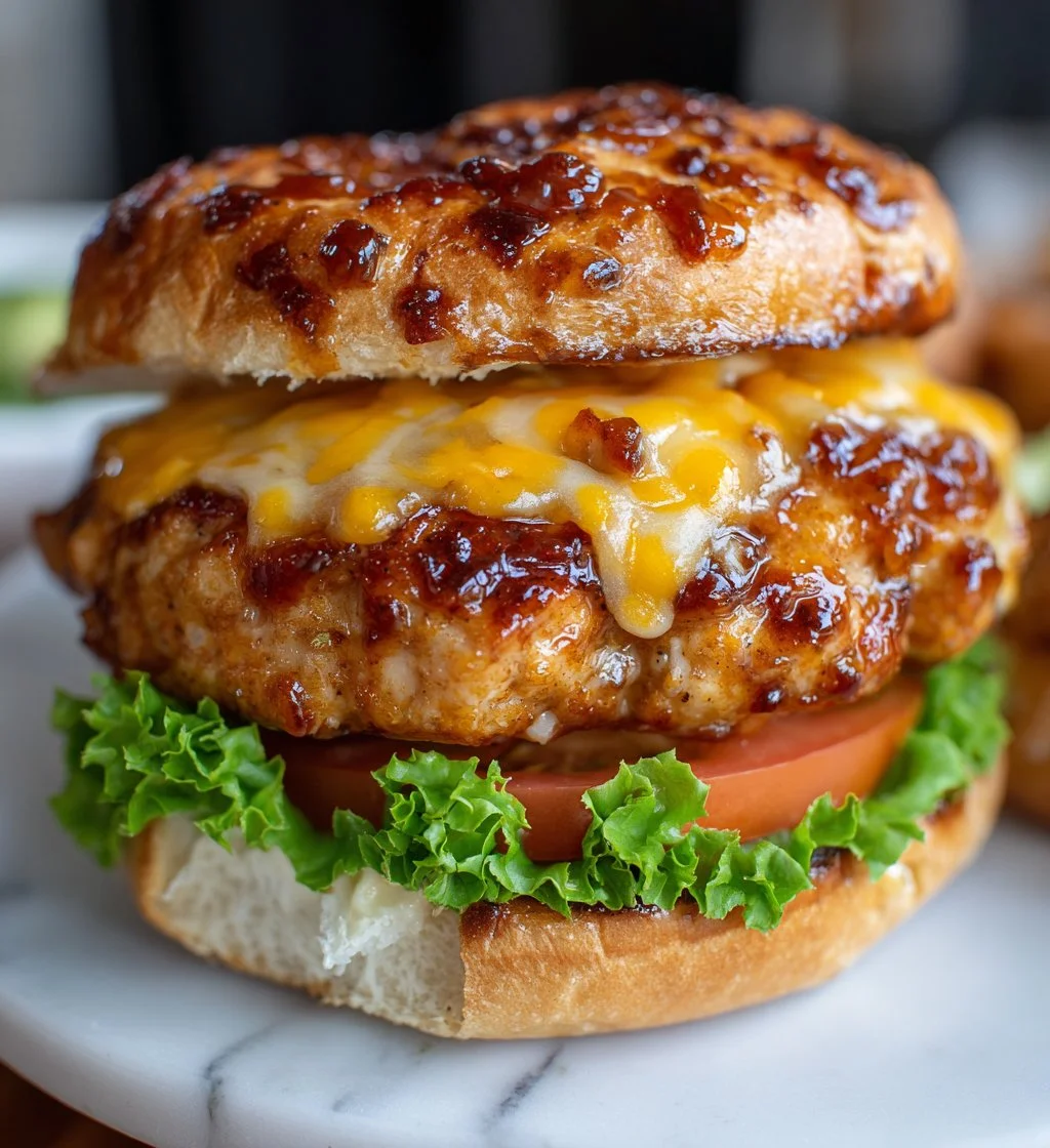 Jalapeño Pepper Jack Chicken Burger