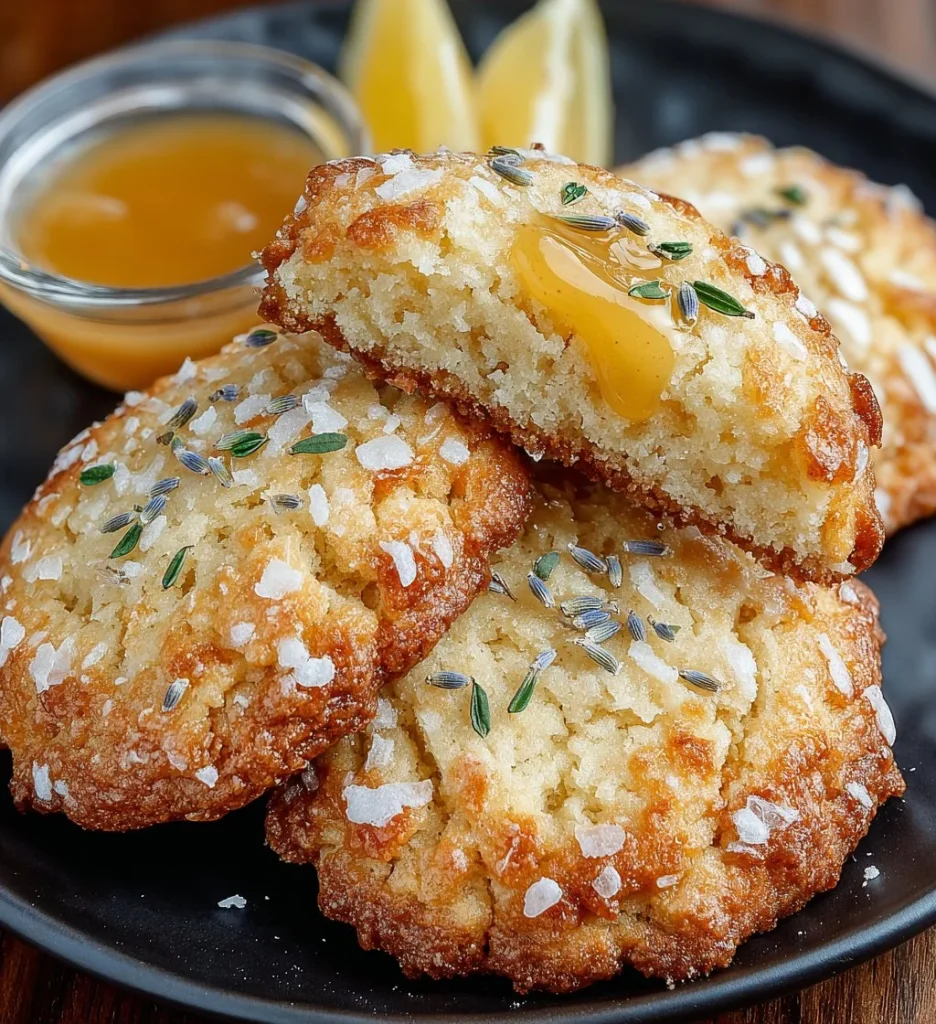 Lavender Lemon Curd Cookies with floral and citrus flavors