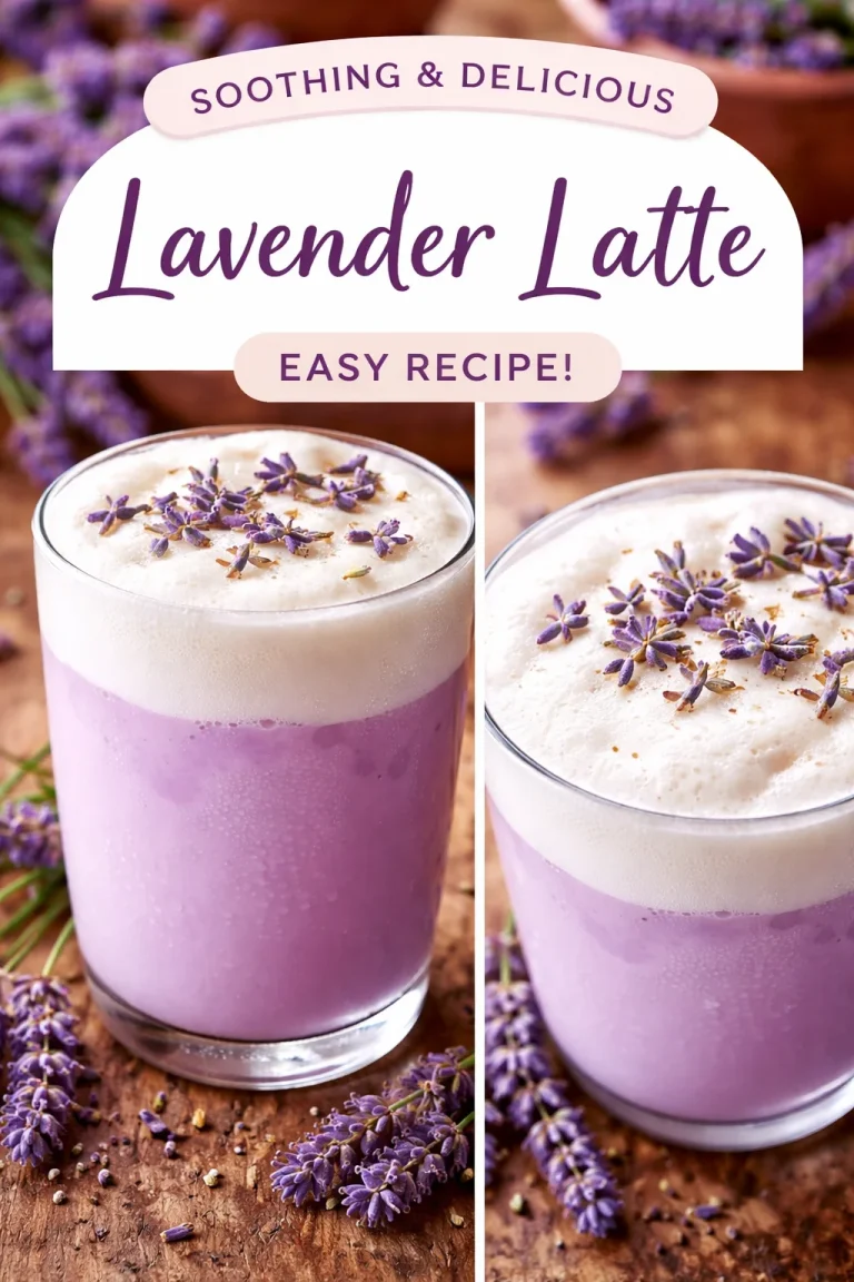 A cup of Lavender Milk Tea with lavender flowers and milk froth