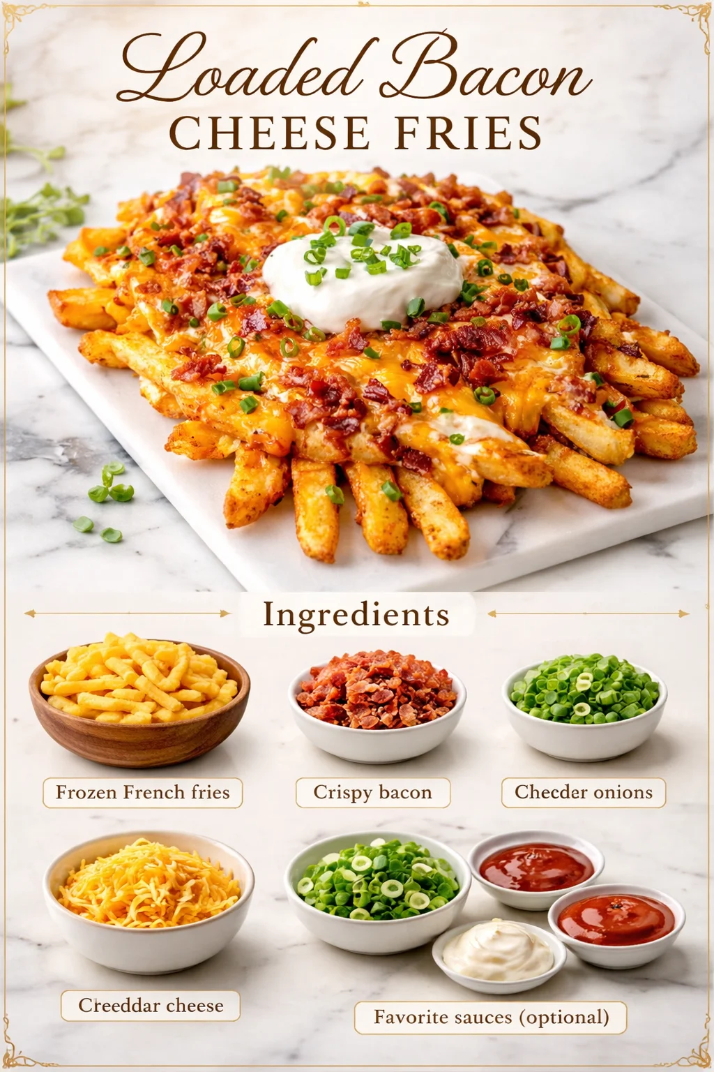 Loaded Bacon Cheese Fries