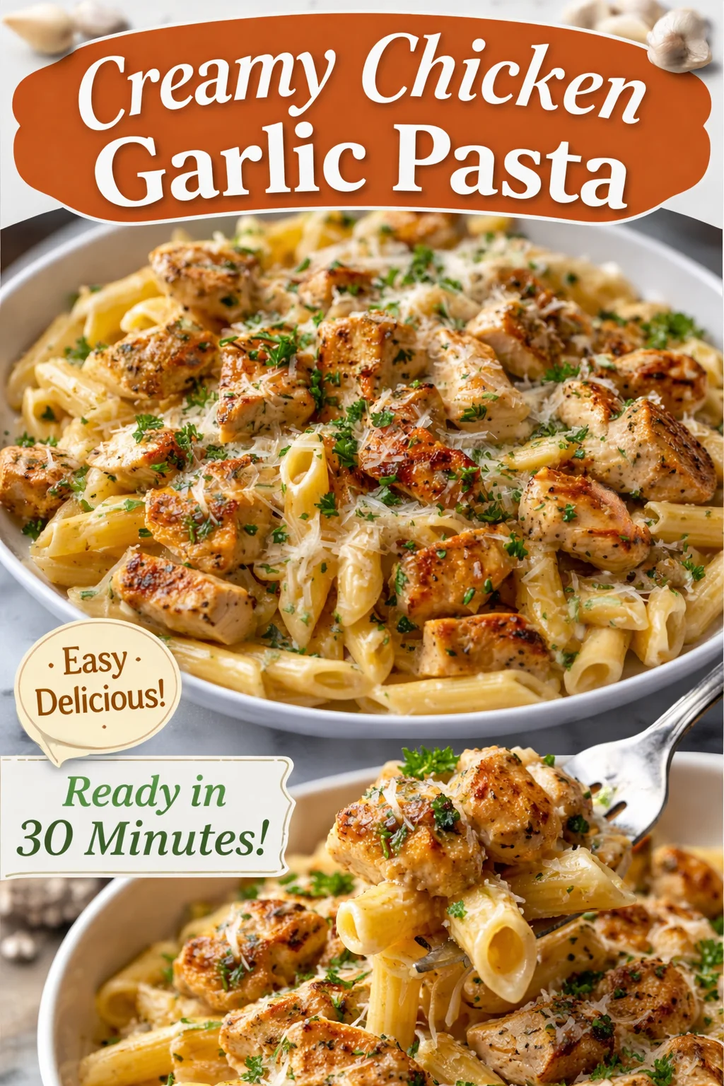 One Pot Chicken Alfredo