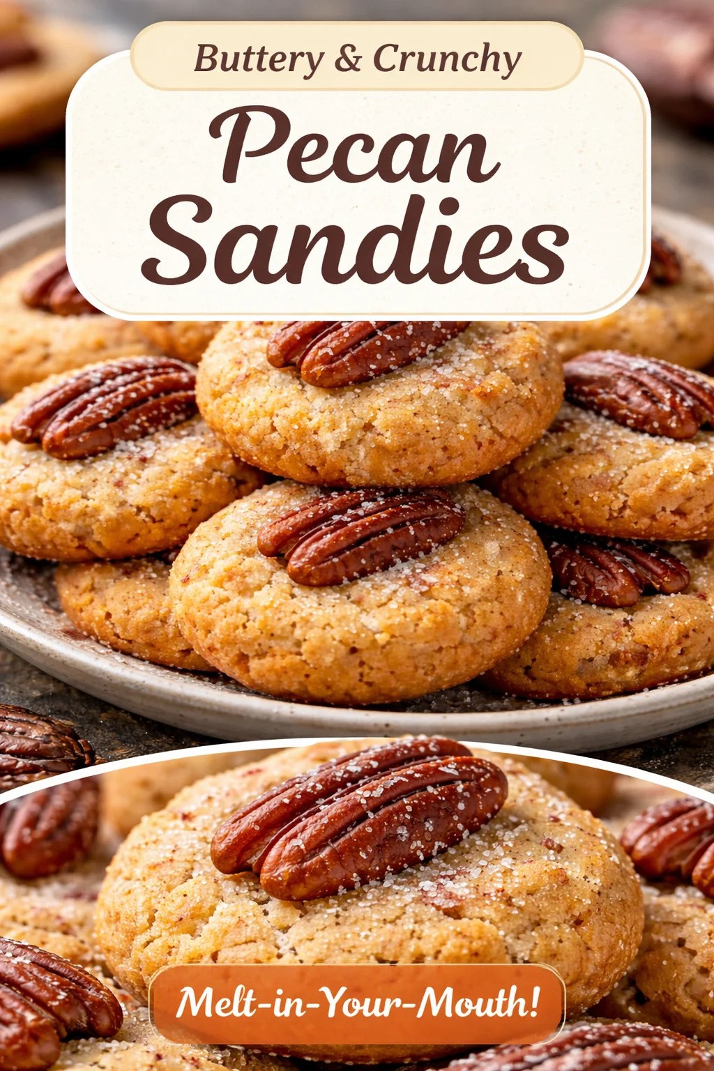 Pecan Shortbread Cookies